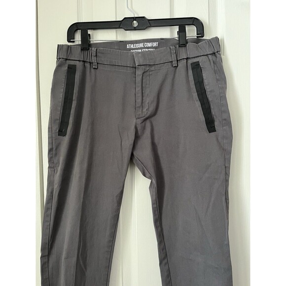 Boss Athleisure Comfort Cotton Stretch Grey Pants Men 32 - Picture 2 of 9